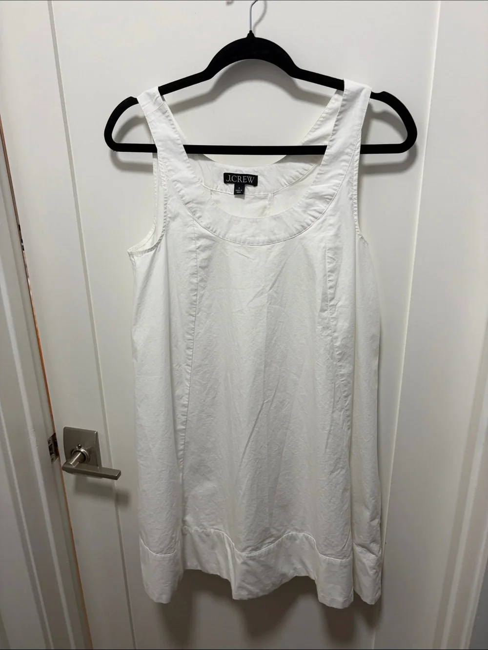 NWOT J Crew Scoopneck shift dress in cotton poplin